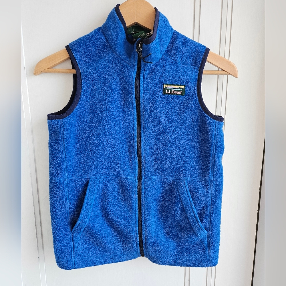 LL Bean Mountain Classic Polar Fleece Full Zip Vest Kids